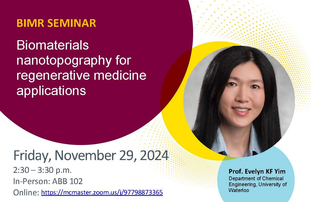 BIMR Seminar Evelyn Yim - All the details in the picture are available in text on the event page