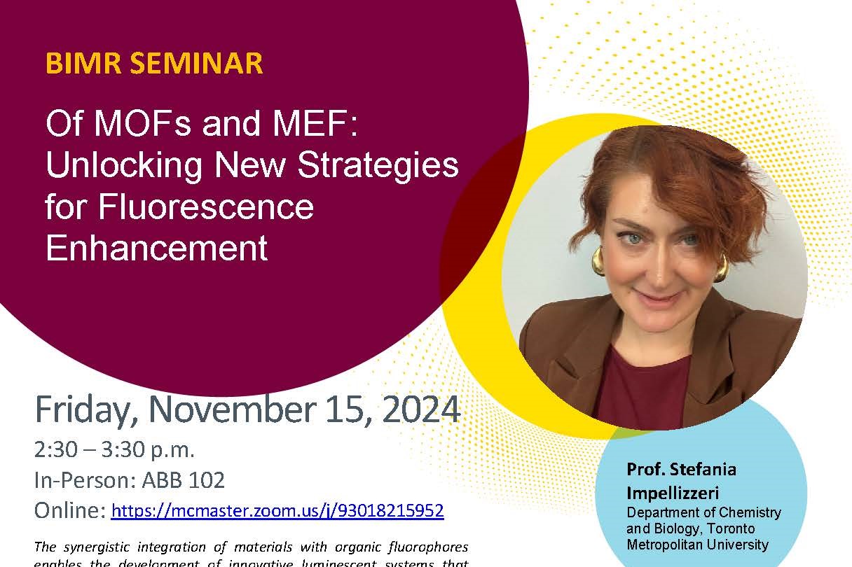 BIMR Seminar Stefania Impellizzeri - All the details in the picture are available in text on the event page