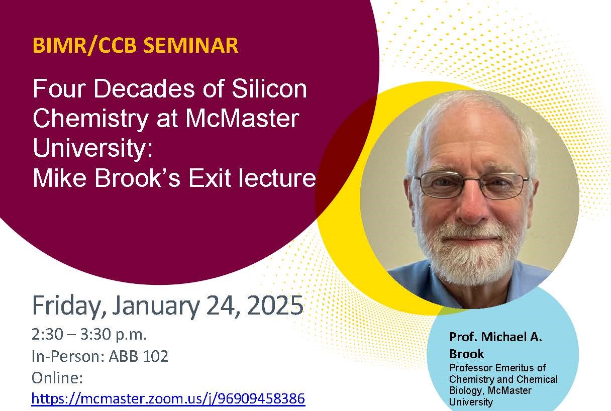 Four Decades of Silicon Chemistry at McMaster University: Mike Brook’s Exit lecture